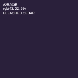 #2B203B - Bleached Cedar Color Image